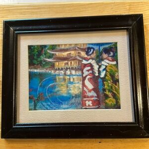 Lovely Japanese women print inspired by visiting Japan.  done by Cortez Curtis.